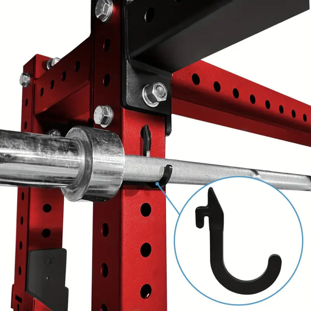 Heavy Equipment Attachments - Barbell Storage Hook For Squat Rack