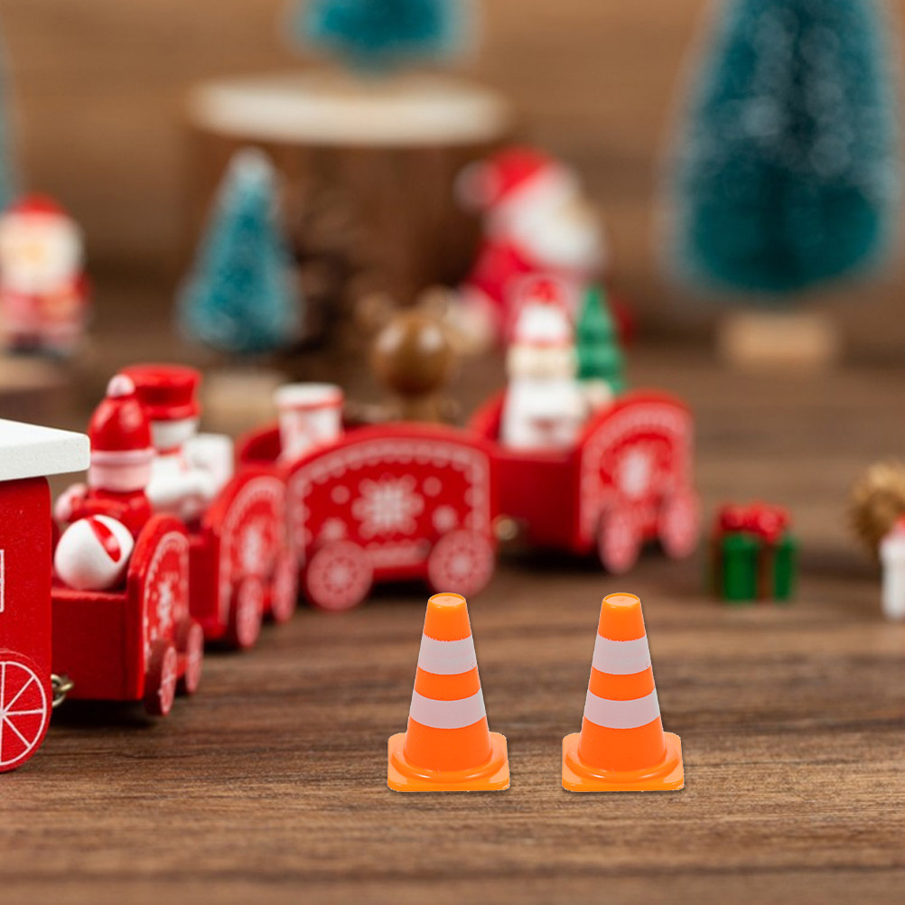 Road Traffic Cone - 80Pcs Mini Traffic Cones Plastic Road