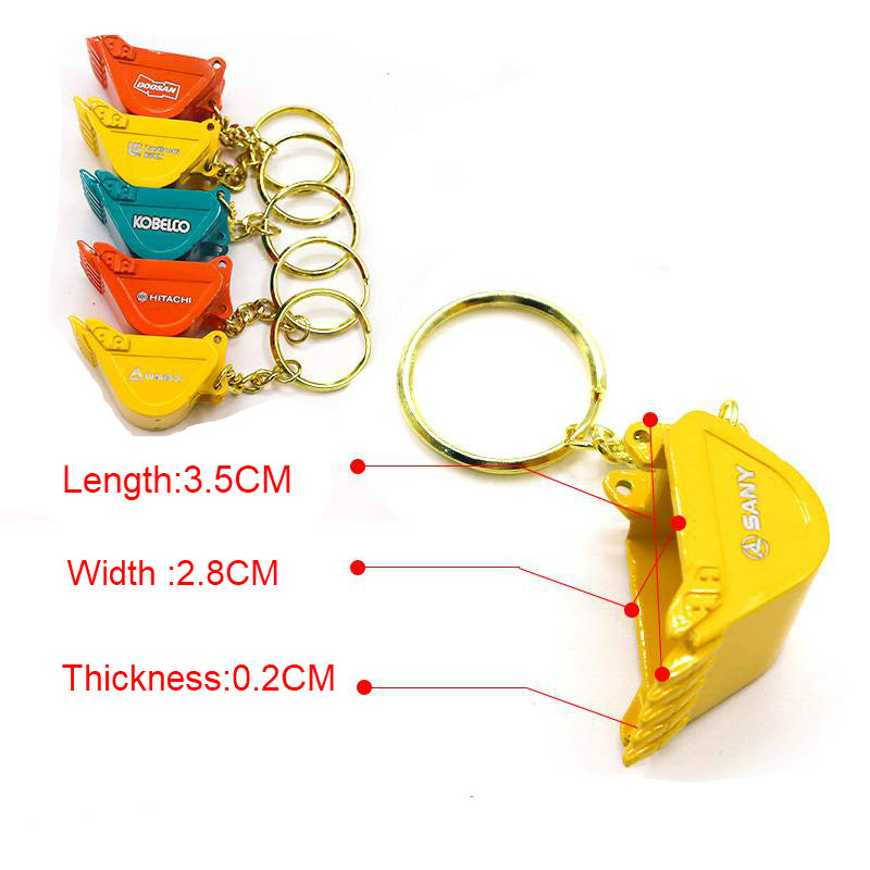 Heavy Equipment Hitachi - 20PCS Alloy Bucket Key Chain for