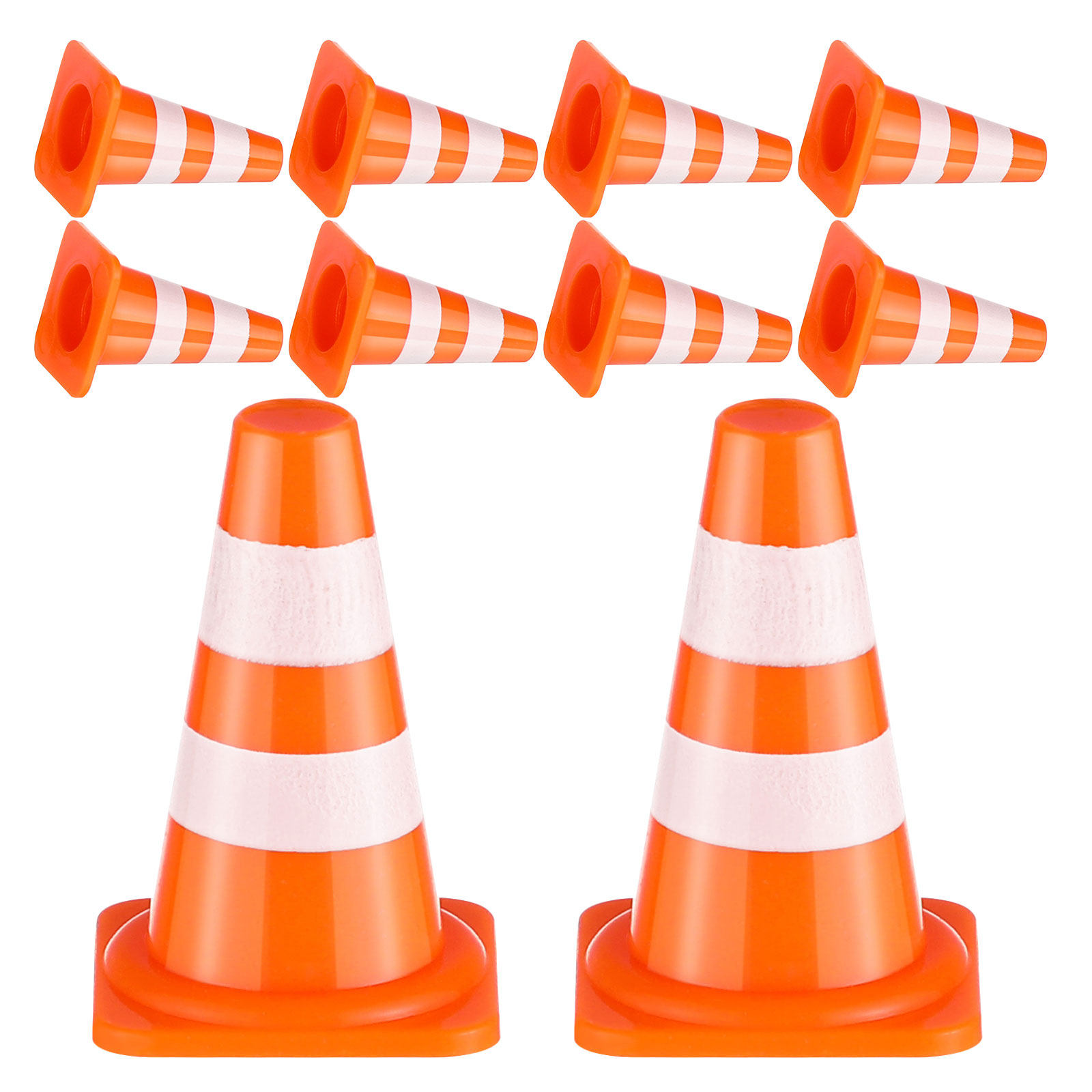 Road Traffic Cone - 48Pcs Mini Orange Traffic Cones Lightweight