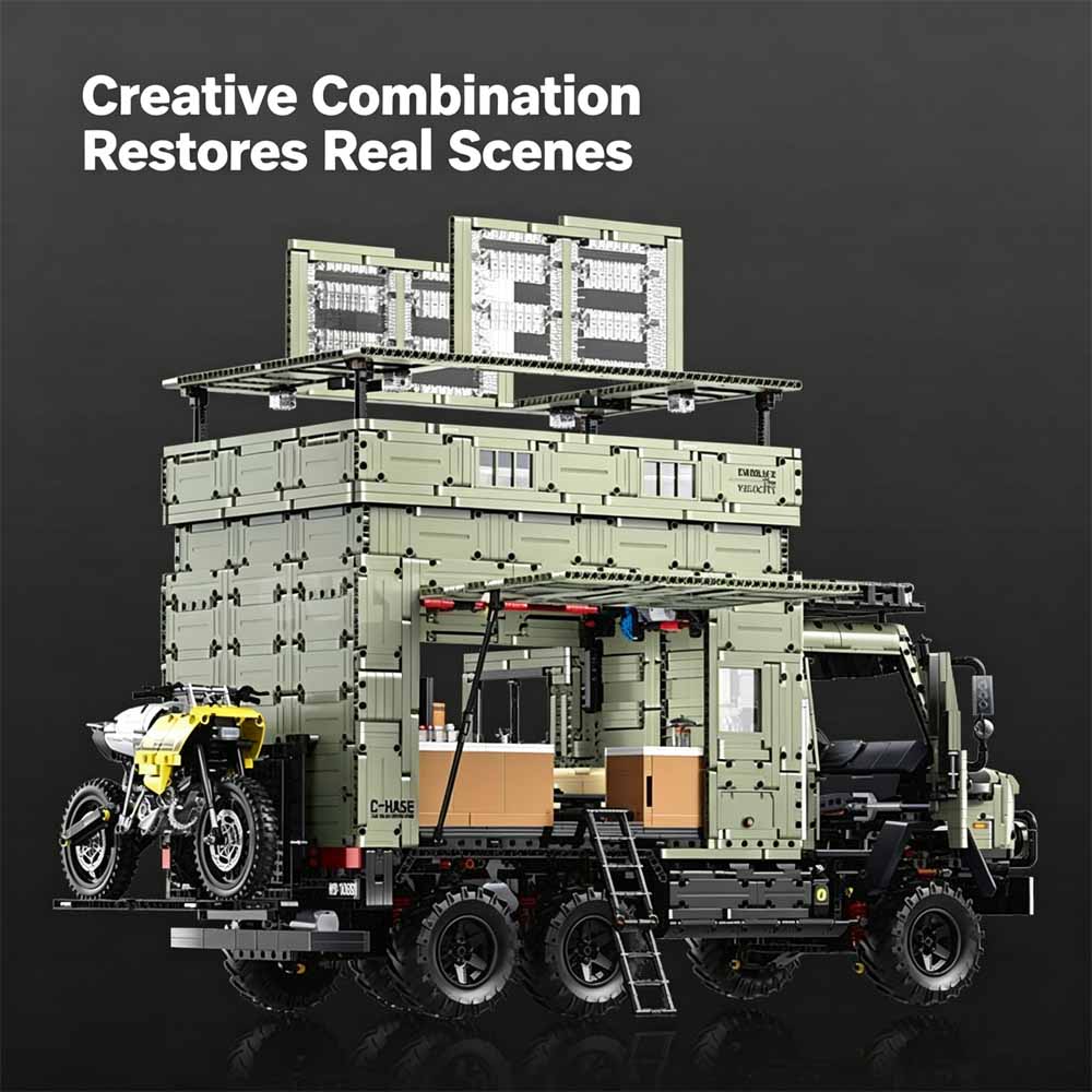 MOC 1:8 Scale 6x6 Offroad Unim - Heavy Equipment Vehicles review and price