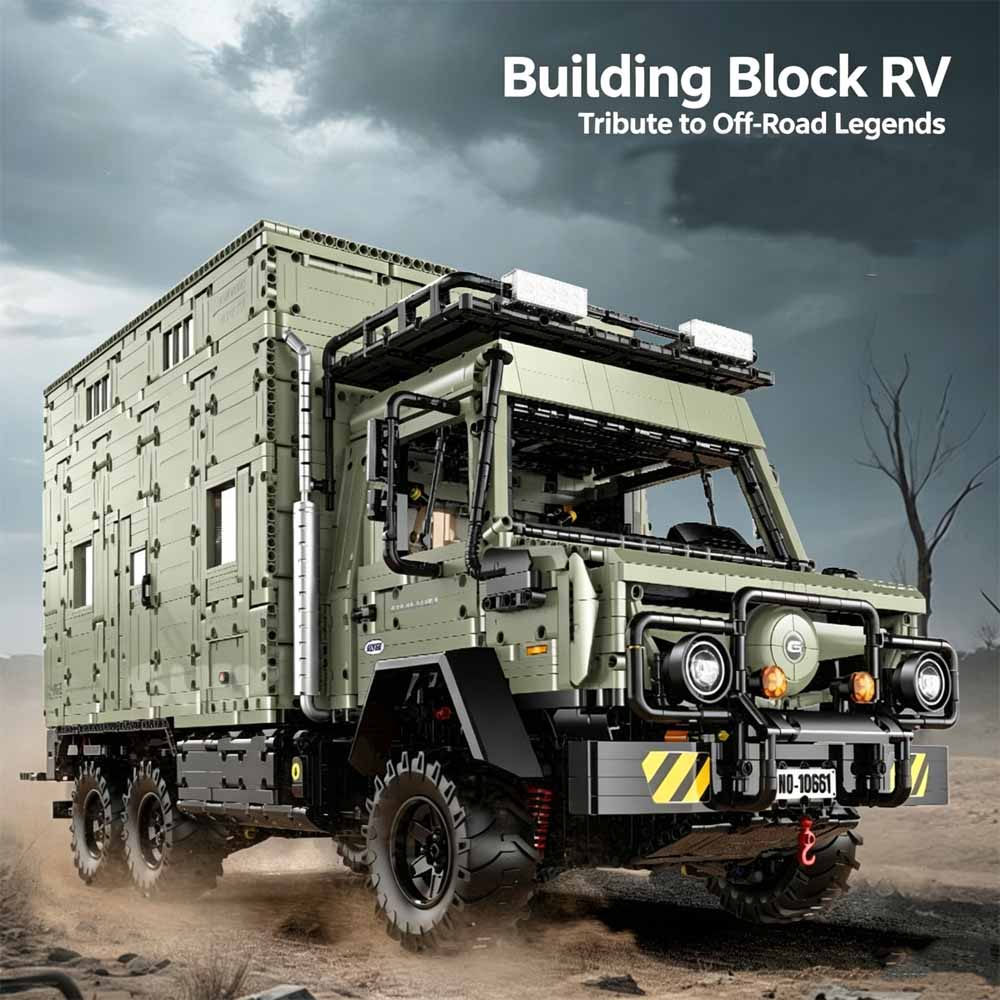 MOC 1:8 Scale 6x6 Offroad Unim - Heavy Equipment Vehicles review and price