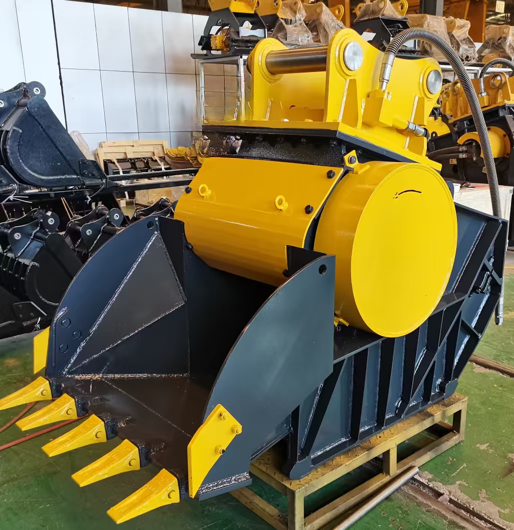 Hydraulic Excavator Crusher Bu - Heavy Equipment With Bucket review and price