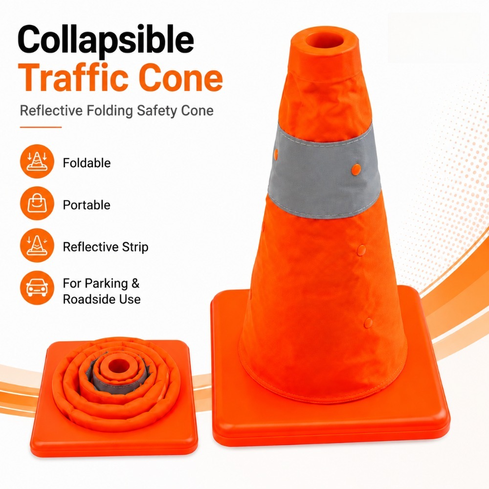 Collapsible Reflective Traffic - Road Traffic Cone review and price
