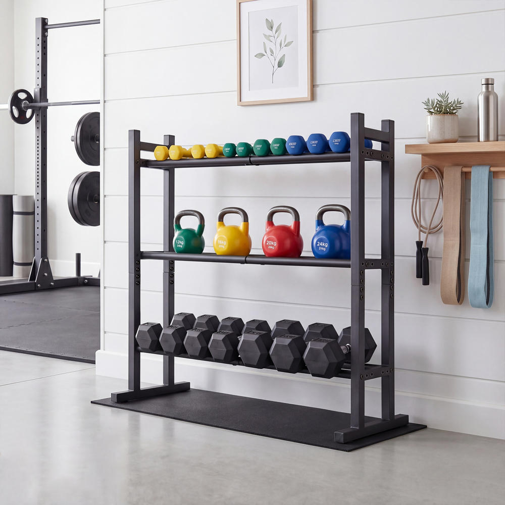 Heavy Duty 3-Tier Dumbbell Rac - Heavy Equipment Usa review and price