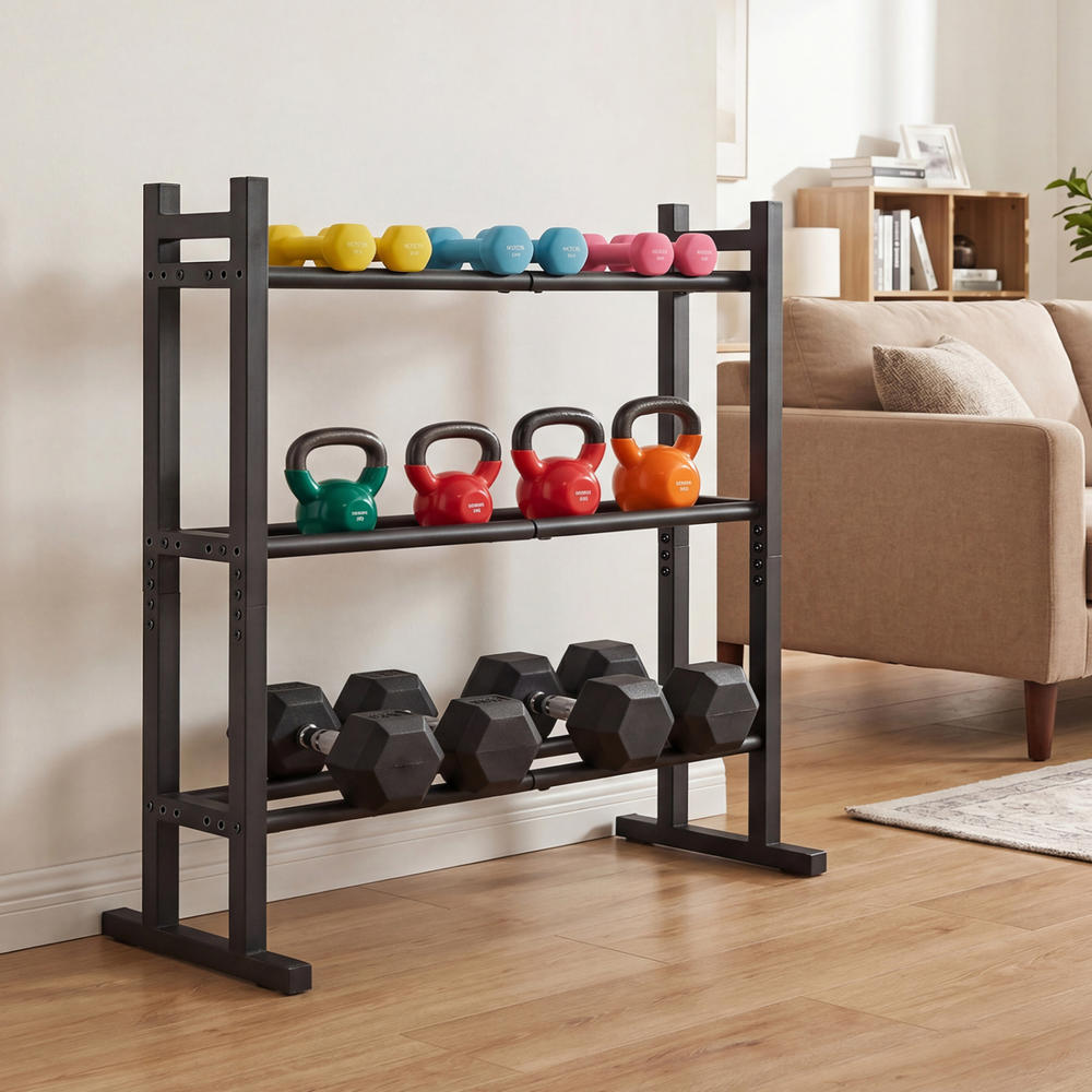 Heavy Duty 3-Tier Dumbbell Rac - Heavy Equipment Usa review and price
