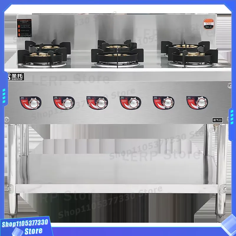 Commercial 6 Burner Gas Stove  - Heavy Equipment Kitchen review and price